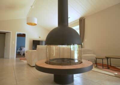 Cheminée du lieu pour evenements prives en Vendee